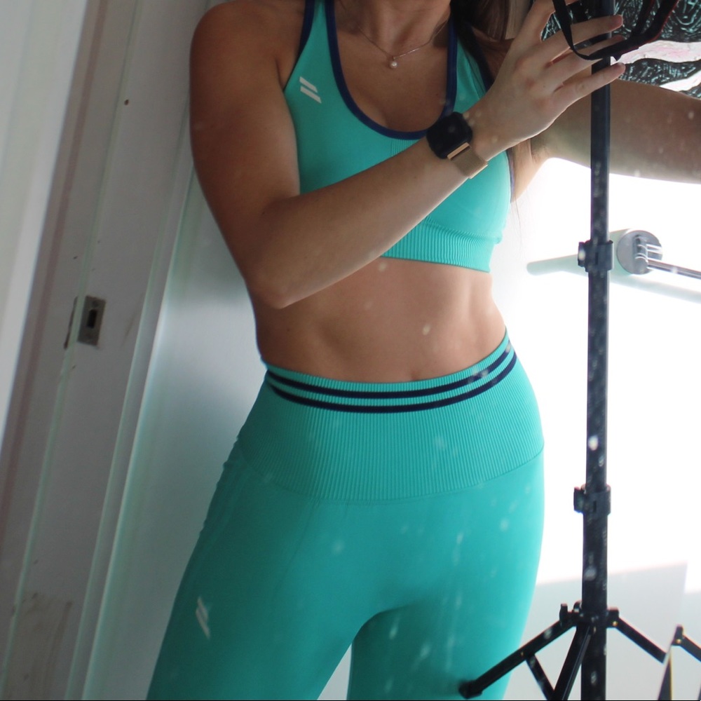 Do You Even teal blue exercise SET